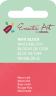 Encaustic Art wax - (36) neonrood 
