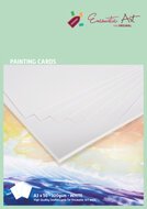 Encaustic Art schilderkaarten A3x50 - wit