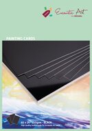 Encaustic Art schilderkaarten A3 - zwart