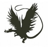 Encaustic Art stempel - draak (links)