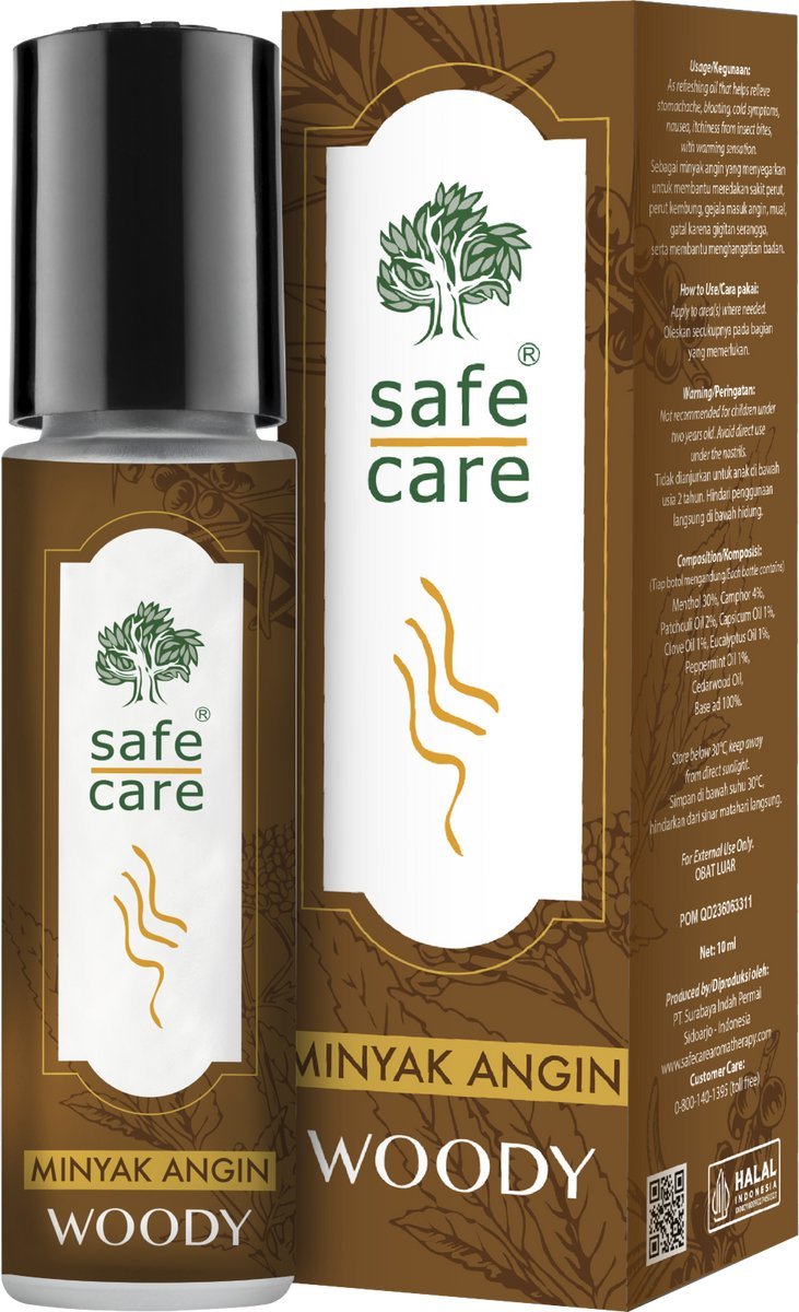 Safecare - minyak angin - woody - 10ml